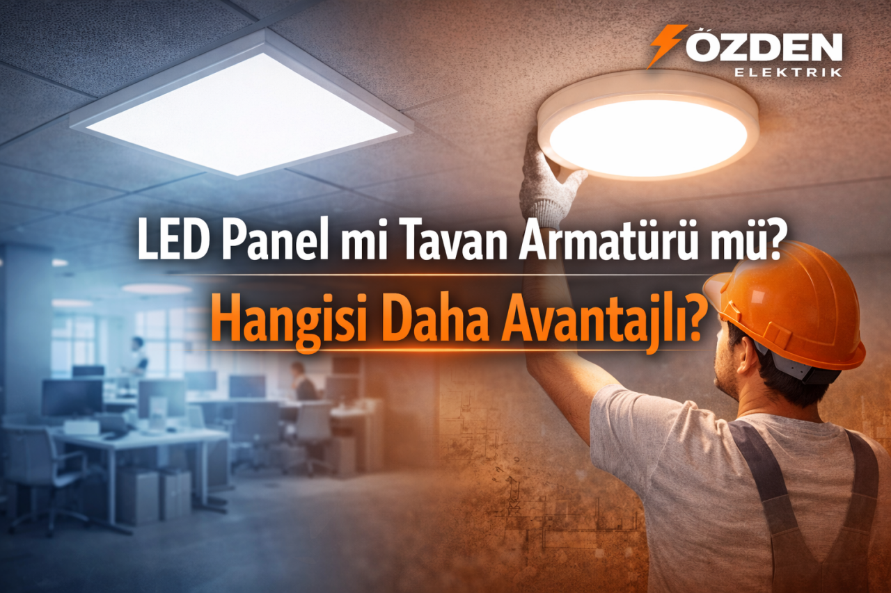 LED Panel mi Tavan Armatürü mü? Hangisi Daha Avantajlı?