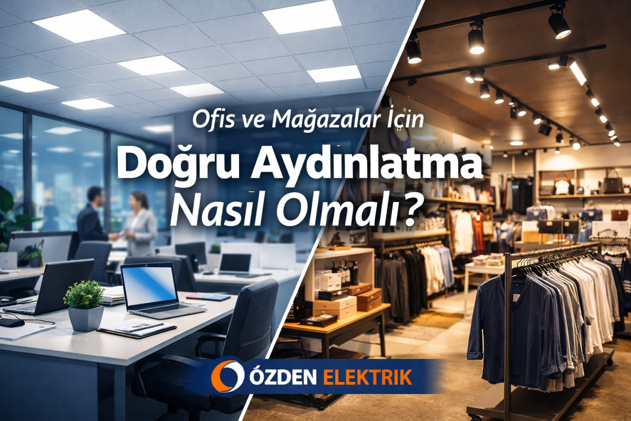Ofis ve Mağazalar İçin Doğru Aydınlatma Nasıl Olmalı?