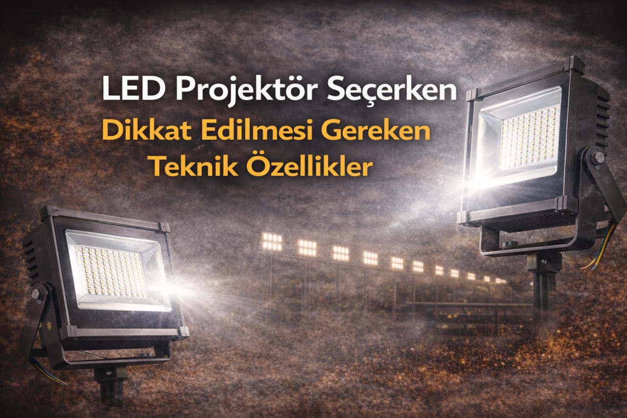 LED Projektör Seçerken Dikkat Edilmesi Gereken Teknik Özellikler