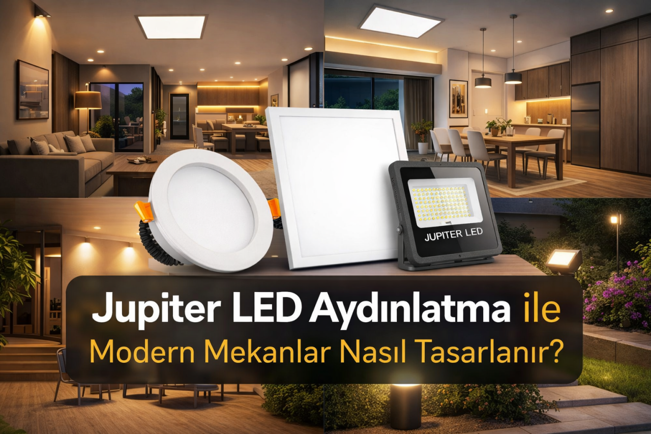 Jupiter LED Aydınlatma ile Modern Mekanlar Nasıl Tasarlanır?