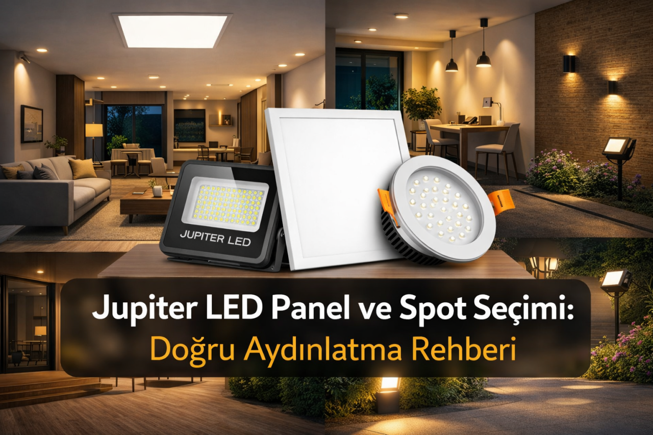 Jupiter LED Panel ve Spot Seçimi: Doğru Aydınlatma Rehberi