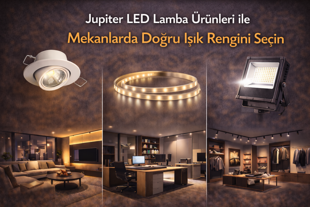 Jupiter LED Lamba Ürünleri ile Mekanlarda Doğru Işık Rengini Seçin