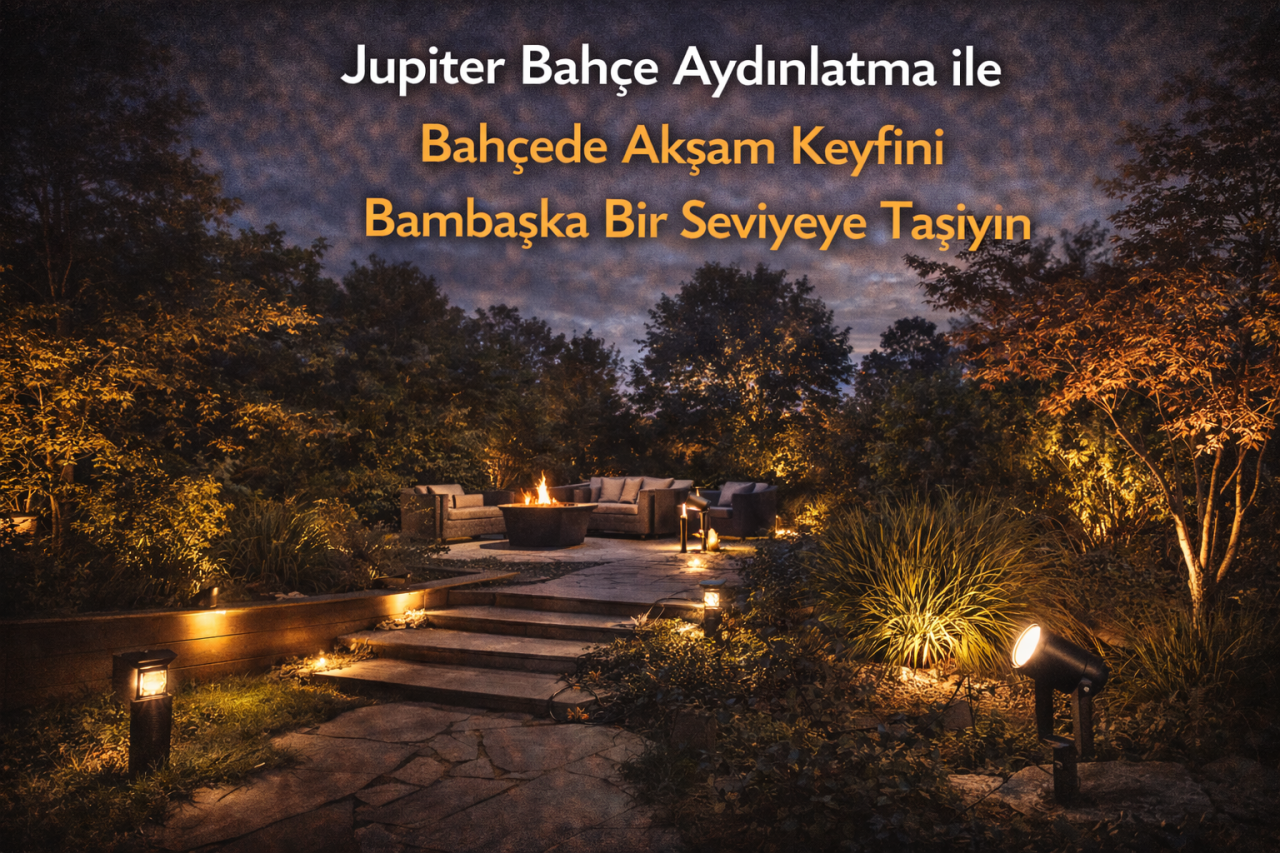 Jupiter Bahçe Aydınlatma ile Bahçede Akşam Keyfini Bambaşka Bir Seviyeye Taşıyın