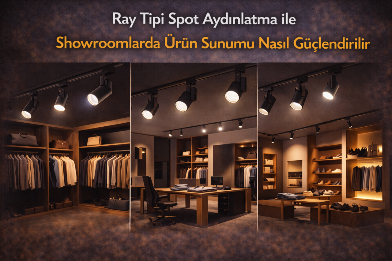 Ray Tipi Spot Aydınlatma ile Showroomlarda Ürün Sunumu Nasıl Güçlendirilir