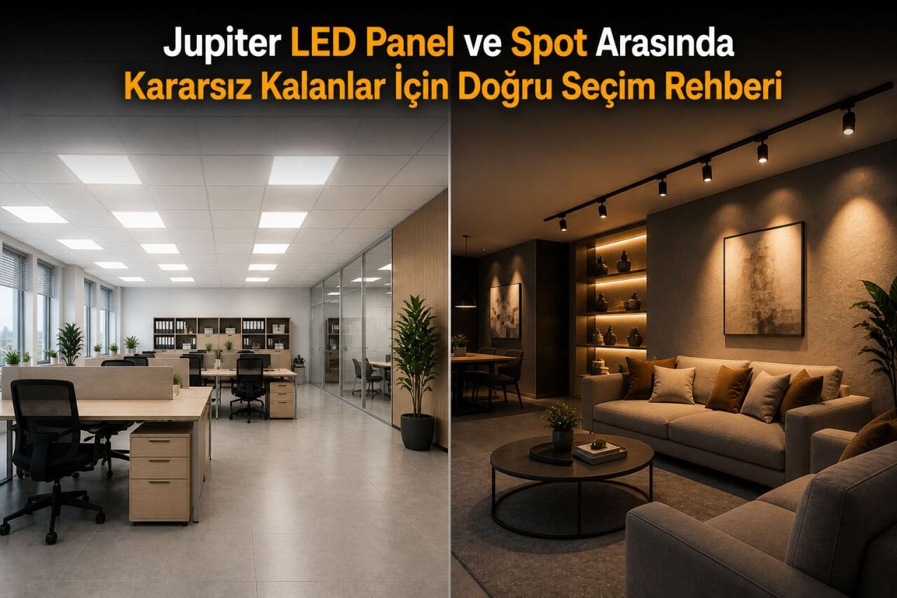 Jupiter LED Panel ve Spot Arasında Kararsız Kalanlar İçin Doğru Seçim Rehberi
