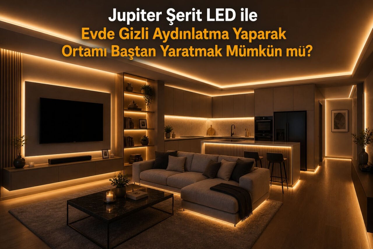 Jupiter Şerit LED ile Evde Gizli Aydınlatma Yaparak Ortamı Baştan Yaratmak Mümkün mü