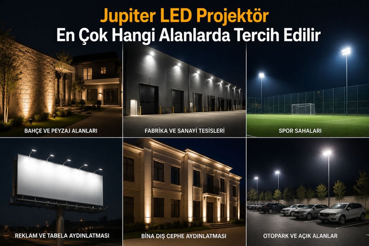 Jupiter LED Projektör En Çok Hangi Alanlarda Tercih Edilir
