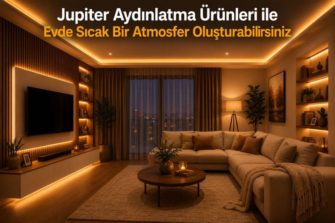 Jupiter Aydınlatma Ürünleri ile Evde Sıcak Bir Atmosfer Oluşturabilirsiniz