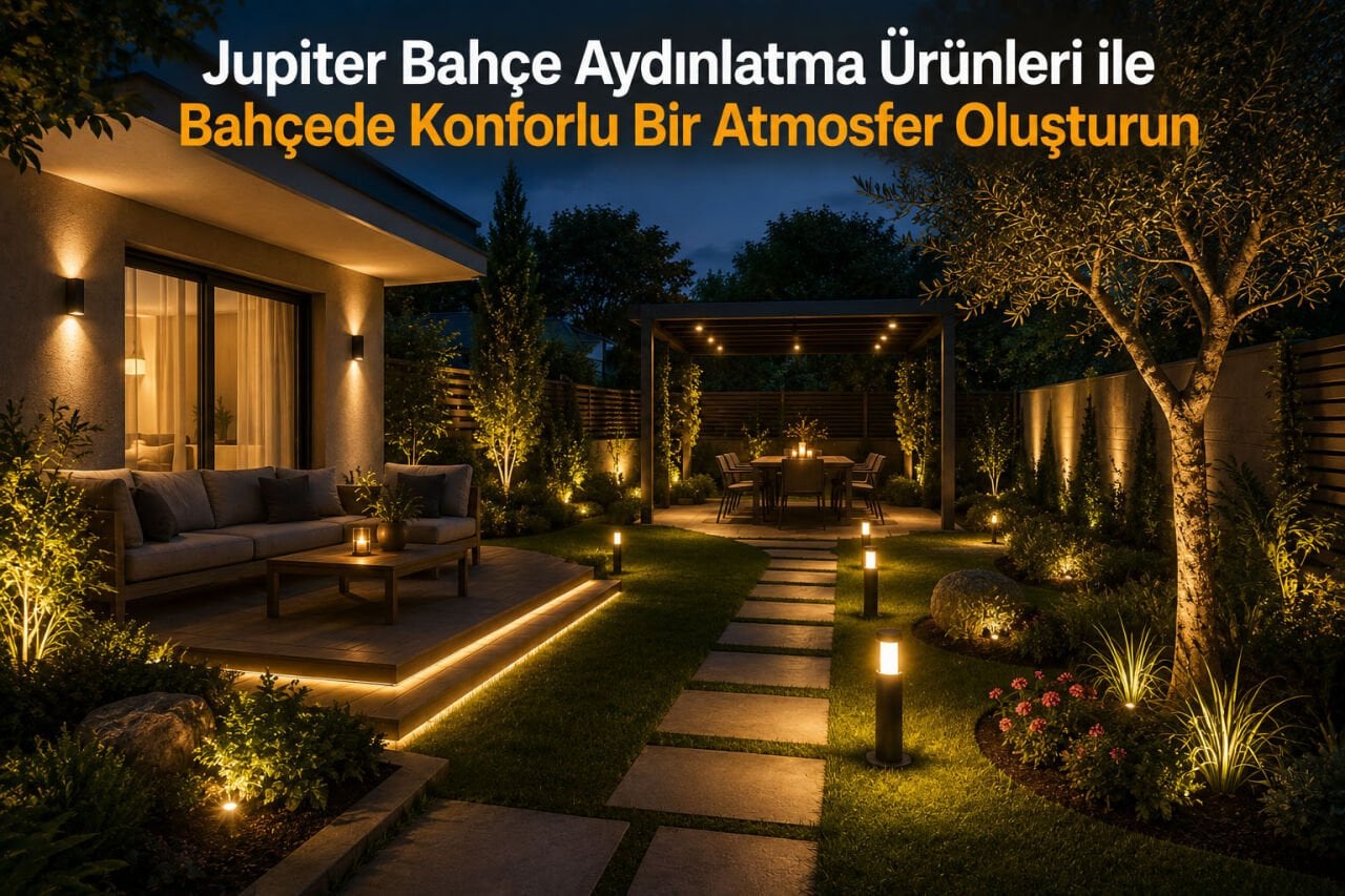 Jupiter Bahçe Aydınlatma Ürünleri ile Bahçede Konforlu Bir Atmosfer Oluşturun