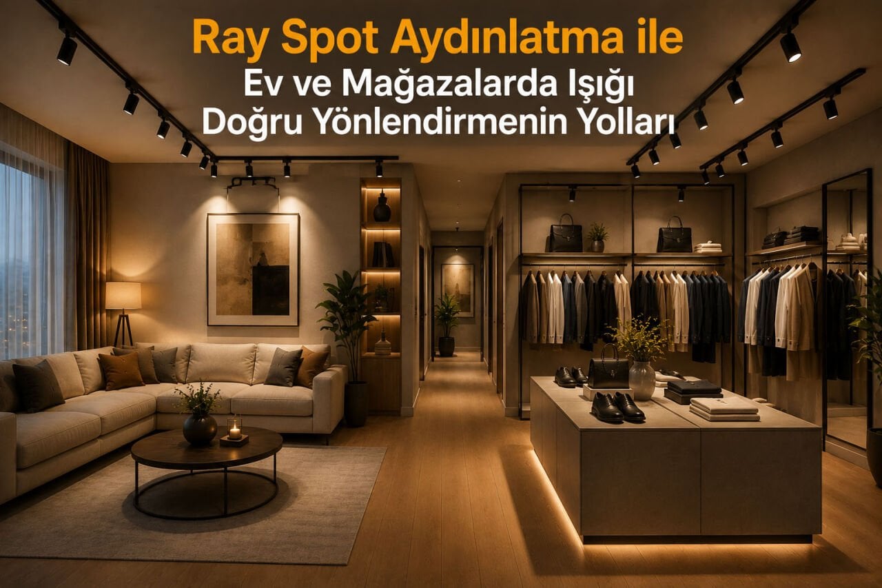 Ray Spot Aydınlatma ile Ev ve Mağazalarda Işığı Doğru Yönlendirmenin Yolları
