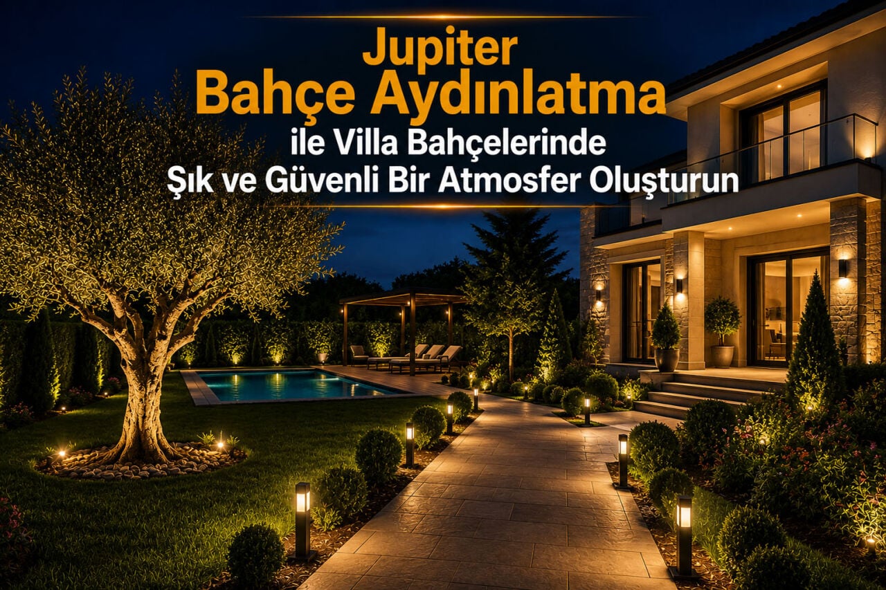 Jupiter Bahçe Aydınlatma ile Villa Bahçelerinde Şık ve Güvenli Bir Atmosfer Oluşturun