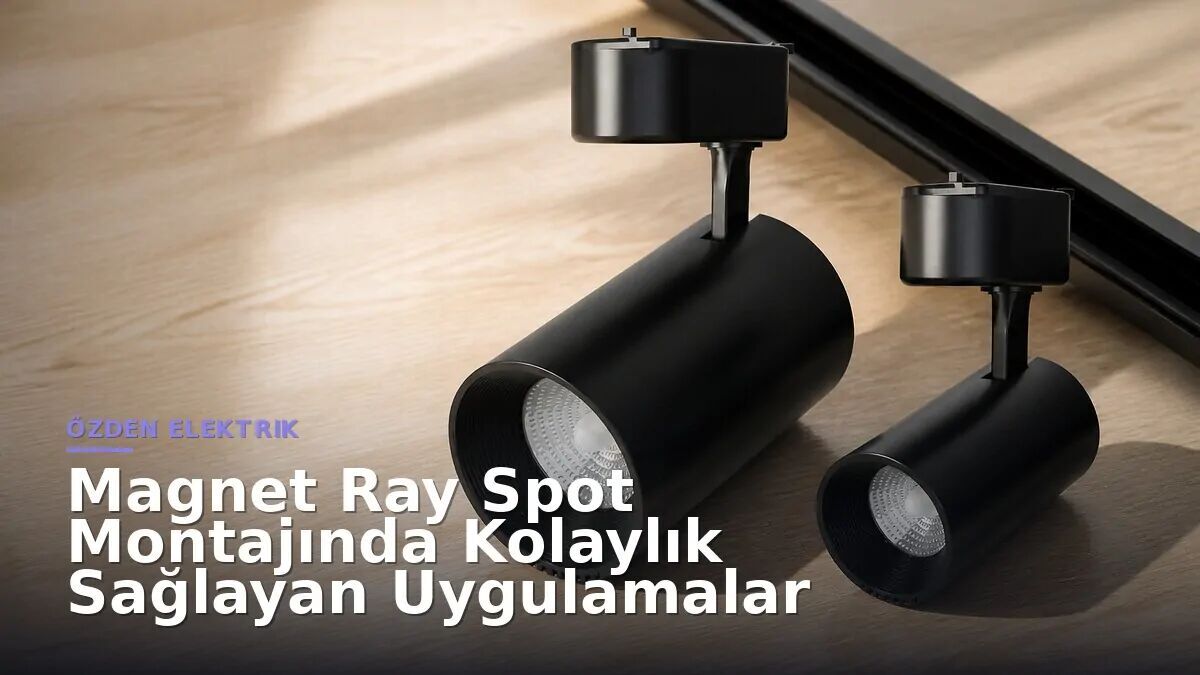 Magnet Ray Spot Montajında Kolaylık Sağlayan Uygulamalar