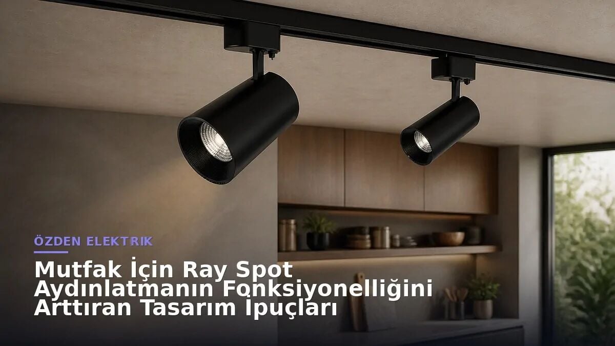 Mutfak İçin Ray Spot Aydınlatmanın Fonksiyonelliğini Arttıran Tasarım İpuçları