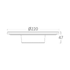 Braytron Palermo M 12W 3 CCT Gri Duvar Armatür