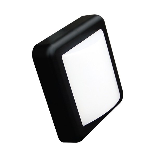 Ack 4W Led Duvar Apliği Siyah 6500K Ip44