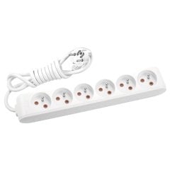Viko Multi-Let Altılı Priz Ups Topraklı Kablolu Çocuk Kor. - 2 Metre - Beyaz
