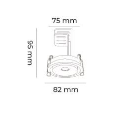 MOL3400 MİLANO SERİSİ SIVA ALTI YUVARLAK BEYAZ LED SPOT