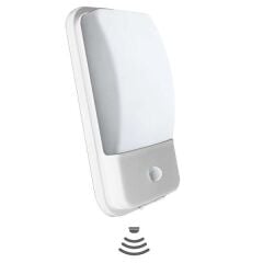 Ack 20W Sensörlü Led Duvar Apliği Beyaz 3000K Ip44