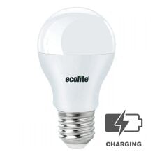 Ecolıte Led Şarjlı Ampul Emergency Lıght A65 Ampul 220V Opal Cam 15.000 Saat Ömür 3000K 850 Lm