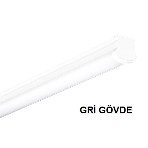Lamptıme Led Etanj Armatür Alm. Gri Gövde 18W 60Cm Ip65 4000K Ilık Beyaz