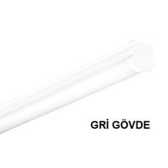 Lamptıme Led Etanj Armatür Alm. Gri Gövde 18W 60Cm Ip65 4000K Ilık Beyaz