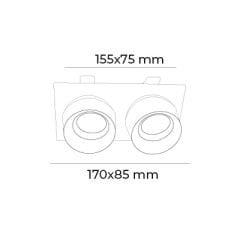 MOL5042 VİNDOR SERİSİ 20 WATT SIVA ALTI LED SPOT