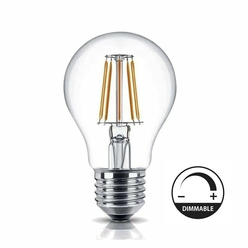 Ecolıte Led Dımmable Fılament A60 8W Ampul 220V Şeffaf Cam 1055 Lümen 15.000 Saat Ömür