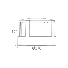 Braytron Walls 15W 3CCT Siyah Ledli Bahçe Armatür