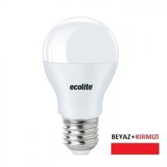 Ecolıte Led Color Swıtch A60 Ampul : 220V - 9W (810 Lümen) + 2W (Red) 25.000 Saat Ömür