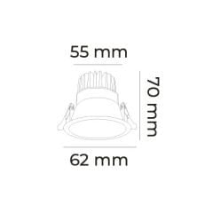 MOL4077 MODÜLER SERİSİ 5 WATT SIVA ALTI LED SPOT