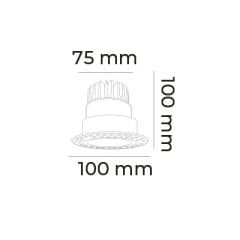 MOL4076 MODÜLER SERİSİ 12 WATT SIVA ALTI LED SPOT