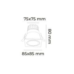MOL4081 MODÜLER SERİSİ 12 WATT SIVA ALTI LED SPOT