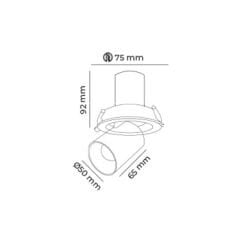 MOL5011 LİFT SERİSİ SIVA ALTI YUVARLAK LED SPOT