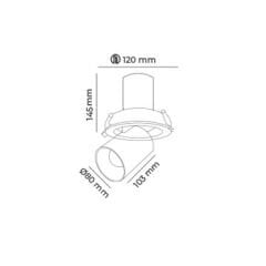 MOL5012 LİFT SERİSİ SIVA ALTI YUVARLAK LED SPOT