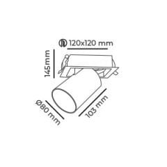 MOL5015 LİFT SERİSİ SIVA ALTI KARE LED SPOT