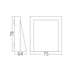 Braytron Vekta-C WL1 BLC 1x6W 3CCT Gri Duvar Armatür