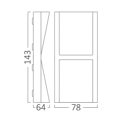 Braytron Vekta C-WL2 BLC 2x6W 3CCT Gri Duvar Armatür