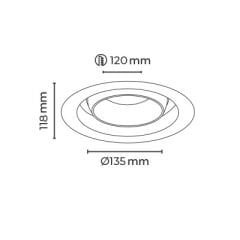 MOL5023 VEGA SERİSİ SIVA ALTI YUVARLAK LED SPOT