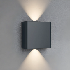 Braytron Vector 2X1W 3CCT GRI IP65 Ledli Duvar Armatür