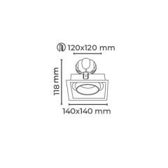 MOL5024 VEGA SERİSİ SIVA ALTI KARE LED SPOT