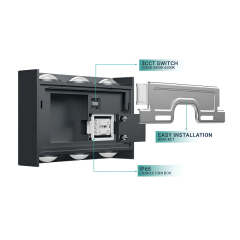 Braytron Vector 6X1W 3CCT GRI IP65 Ledli Duvar Armatür