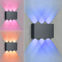 Braytron Vector 6x1W Amber-Mavi-Mor IP65 Ledli Duvar