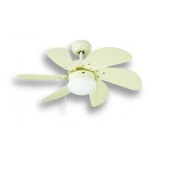 K2 60W E27 Duy 30''Beyaz Ahşap Tavan Vantilatörü