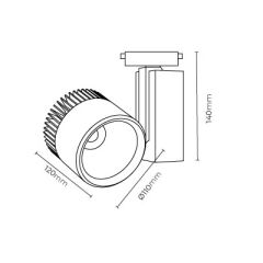 MOL2036 40 WATT LEDLİ RAY SPOT