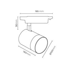 MOL2048 40 WATT LEDLİ RAY SPOT