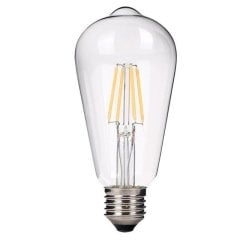 Ecolıte Led Vıntage Şeffaf Cam 7W St64 Ampul 900 Lümen 25.000 H 2700K