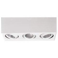 Lamptıme Sıva Üstü Cob Downlıght 3*8W 4000K Üçlü Kare Beyaz Gövde