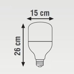 K2 60W E27 Led T Ampul Dob