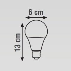 K2 9W E27 Ledli Radar Sensörlü Ampul
