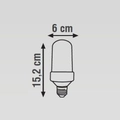 K2 5W E27 Ledli Alev Ampul